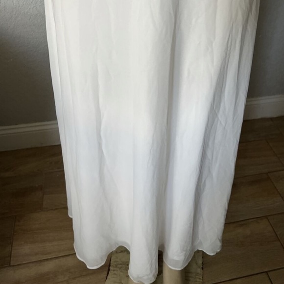 White maxi dress bachelorette bride bridal size small - Picture 4 of 7